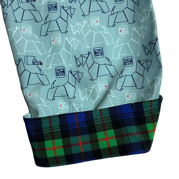 William Murray Scotch Blend Button Down Shirt Carolina Blue Scottie Size XXL NWT - Picture 8 of 14